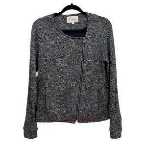 Vince Camuto Women’s Asymmetrical Full Zip Moto Navy Blue Turo Jacket Size Small